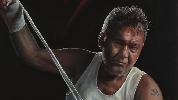 Jamie Preisz's portrait of Jimmy Barnes wins the Packing Room Prize