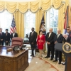 On Oct. 24, President Trump and Secretary of Commerce Wilbur Ross welcomed winners of the National Minority Enterprise Development Award to the White House. This award is given by the Department of Commerce's Minority Business Development Agency.