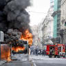 In Rome the exploding buses have nothing to do with terror