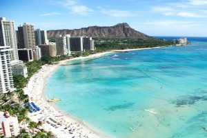 Waikiki Beach, Hawaii.