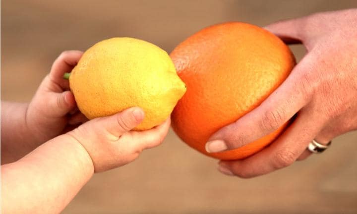 How big is your baby compared to a fruit?