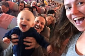 I flew more than 20 hours with a 10-month-old. Here's what it was like