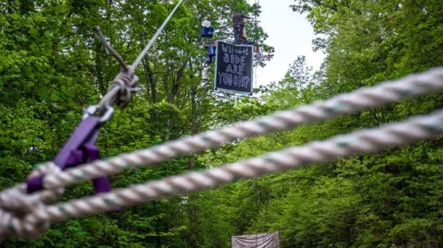 “Still Here”: New Forest Blockade Stops Pipeline Work on Appalachian Trail