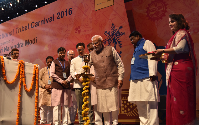 PM inaugurates National Tribal Carnival