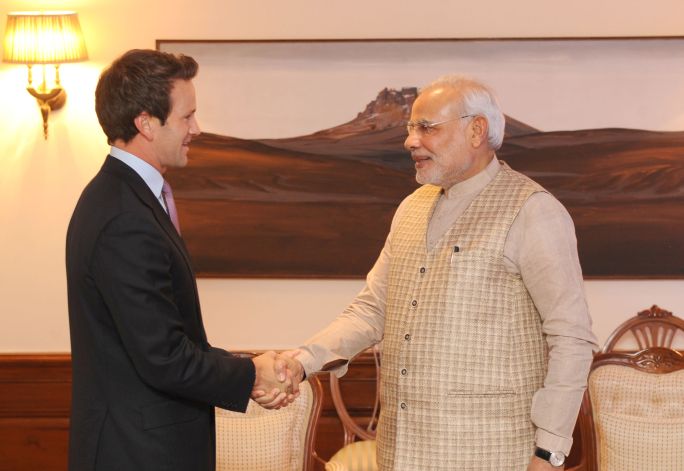 The USA Congressman, Mr. Aaron Schock called on the Prime Minister.