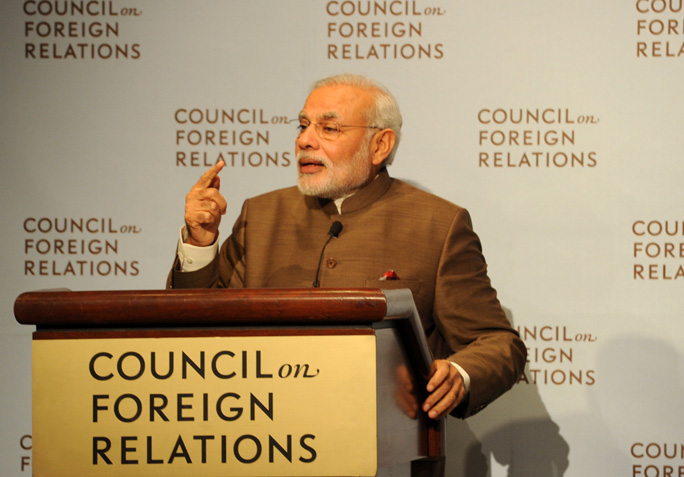 Prime Minister, Shri Narendra Modi, addresses the Council on Foreign Relations in New York City; says India and the United States have a partnership based on shared values of democracy and openness. 