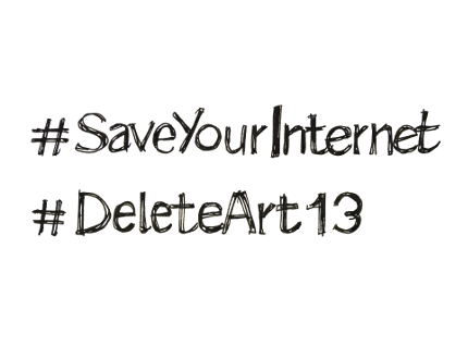 #SaveYourInternet #DeleteArt13 - Σώστε το Διαδίκτυο - Διαγράψτε το άρθρο 13!