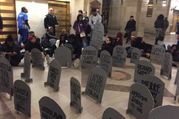 #NoCopAcademy protest in Chicago - March 28, 2017. Photo by Kevin Gosztola.