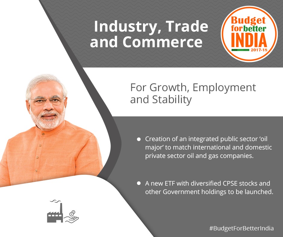 Industry, Trade and Commerce: For Growth, Employment and Stability