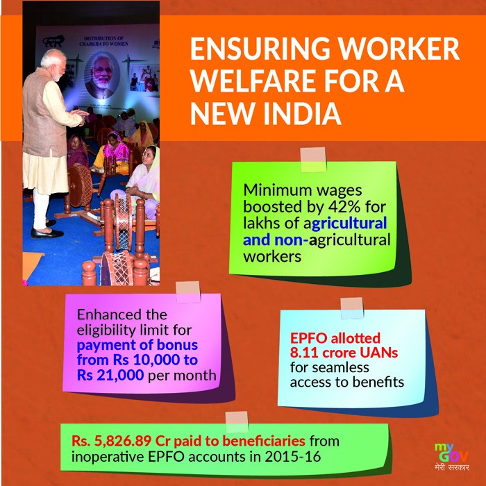 Ensuring Worker Welfare for New India