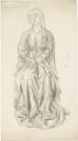 Sir Edward Coley Burne-Jones, Bt, ‘Study of a Seated Woman for ‘The Hours’’ c.1866