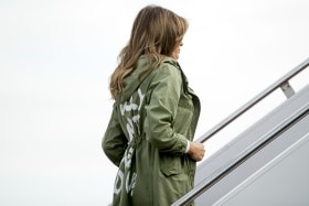 Clothing company sells its take on Melania's jacket