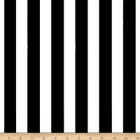 1 in. Stripe Black/White