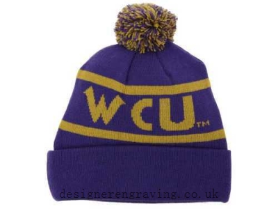 Mediocre Carolina Western Catamounts Of The World Ncaa Slugfest Pom Knit Old Gold Purple