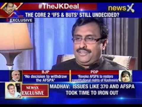 NewsX Exclusive interview with Ram Madhav, National General Secretary of BJP