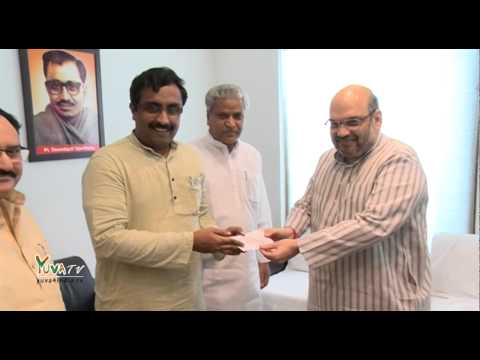 Shri Ram Madhav joins BJP in the presence of BJP President Shri Amit Shah - 10th July 2014