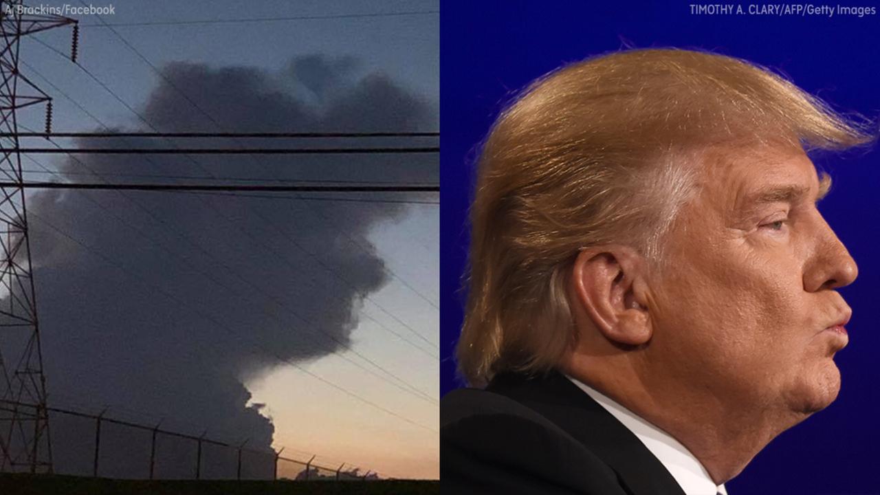 image of a cloud that looks like donald trump