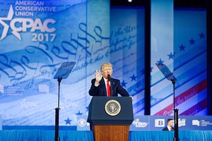 President of the United States Donald J. Trump at CPAC 2017 February 24th 2017 by Michael Vadon 36