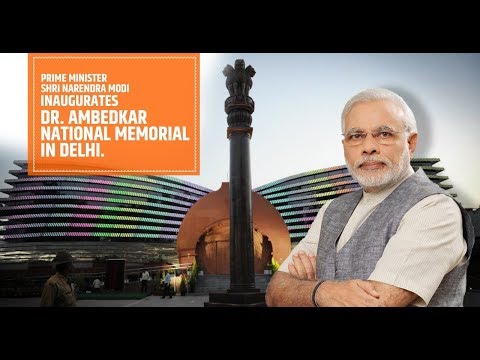 PM Modi inaugurates Dr. Ambedkar National Memorial at 26 Alipur Road, New Delhi Apr 13, 2018