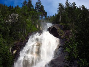 File - Shannon Falls Provincial Park, British Columbia, Canada.