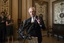 Senate Foreign Relations Committee Chairman Bob Corker, R-Tenn., speaks to reporters after meeting with Canada's Minister of Foreign Affairs Chrystia Freeland on Capitol Hill in Washington, Wednesday, June 13, 2018. The meeting with Freeland comes after President Donald Trump insulted Canadian Prime Minister Justin Trudeau at the Group of Seven summit, calling him “dishonest” and “weak,” after the prime minister spoke against American tariffs on steel and aluminum.  (AP Photo/J. Scott Applewhite)