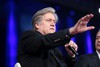 Chief White House Strategist Steve Bannon speaking at the 2017 Conservative Political Action Conference (CPAC) in National Harbor, Maryland