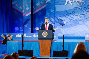 President of the United States Donald J. Trump at CPAC 2017 February 24th 2017 by Michael Vadon 21