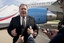 U.S. Secretary of State Mike Pompeo speaks to members of the media following two days of meetings with Kim Yong Chol, a North Korean senior ruling party official and former intelligence chief, before boarding his plane at Sunan International Airport in Pyongyang, North Korea, Saturday, July 7, 2018, to travel to Japan.