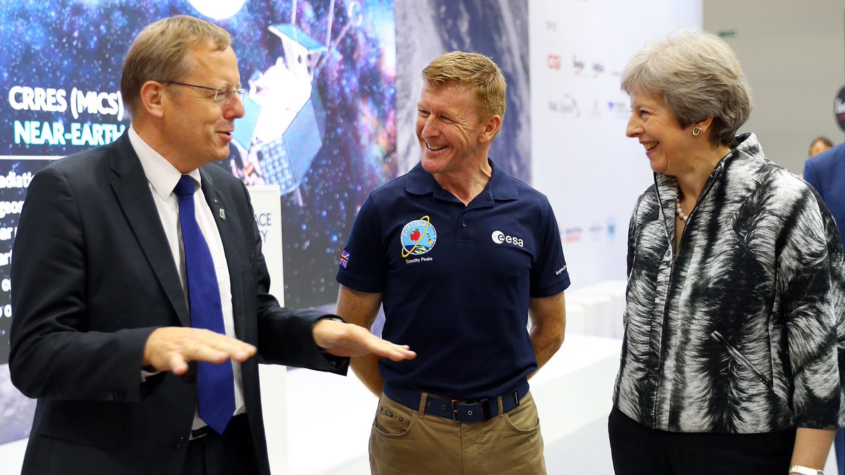 Meeting Major Tim Peake and Jan Worner, Director General of the ESA.