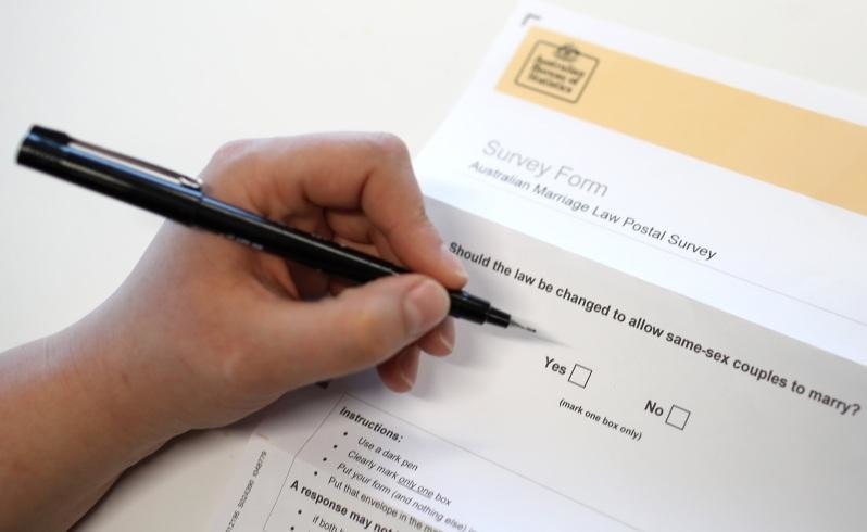 The same-sex marriage postal survey has been completed by 61 per cent of Australians.