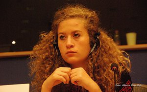 Ahed Tamimi at the role of women in the palestinian popular struggle conference (01)