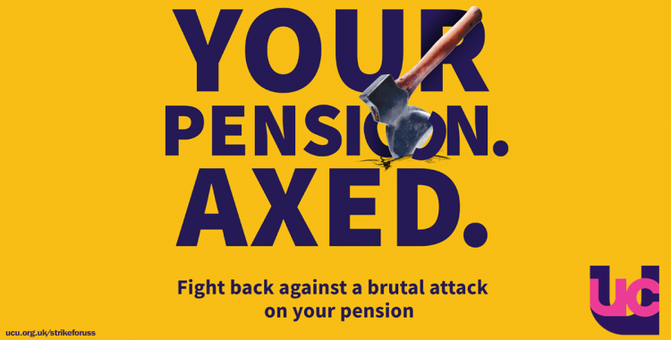 UCU pension axed poster 2018