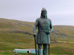 First permanent viking settler in Greenland. Erik the Red settled in qassiarsuk after being thrown out of Iceland for excessive murdering.