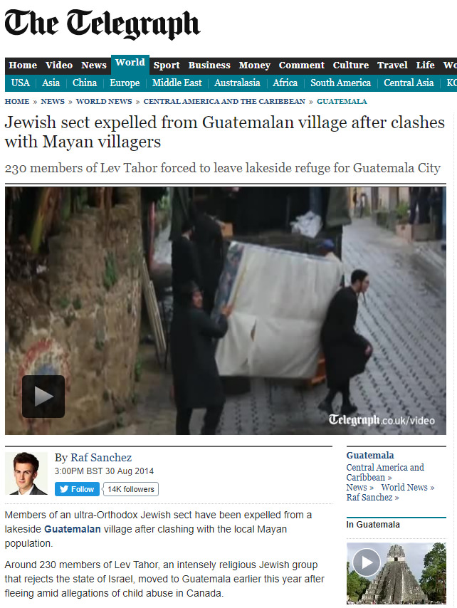 Guatemalan village expels Jews