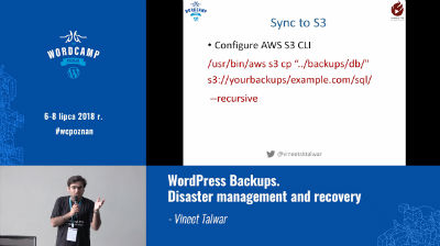 Vineet Talwar: WordPress Backups. Disaster management and recovery