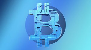 Bitcoin 3d logo