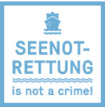  Bannerwerbunb: Seenotrettung is not a crime