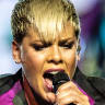 'I'm not contagious, I promise': Pink raises the roof in first show