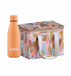 Summer Forest Lunch Box Bag & Peach Flask Set