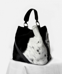 Belo Bucket Bag - Black and White