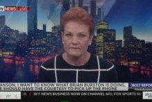 Pauline Hanson fights tears on national TV, claims Brian Burston has tried to defect