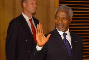  Kofi Annan, UN Secretary General. (vio1) wnhires 