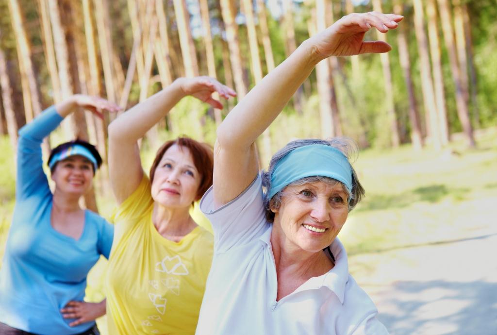 seniors exercising