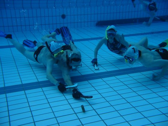 Underwater hockey