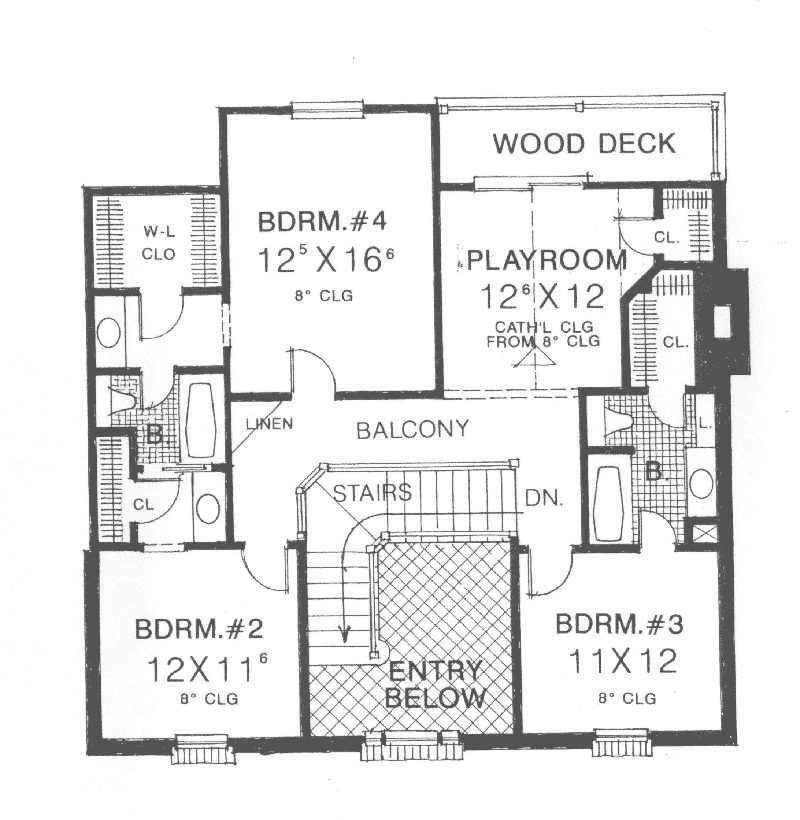 Country House Plan Second Floor D  House Plans And More