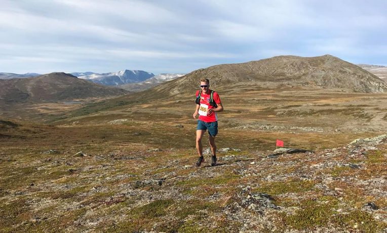 Ånung Viken i godt driv ved Grønhøa nord for Langvatnet, på vei sørover mot Oppdal.