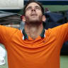 Del Potro beats Isner and heat to reach US Open semis