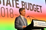 South Australian Treasurer Rob Lucas outlined subdued economic growth compared with the national average.