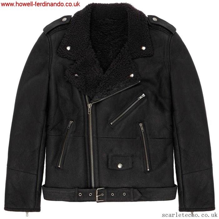 Black Leather - Shearling 89121013 Jacket Considerable 5 ABIMUVWY46