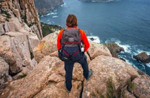 The views are spectacular on the lodge walk as this view looking towards Cape Pillar and Tasman Island show.
